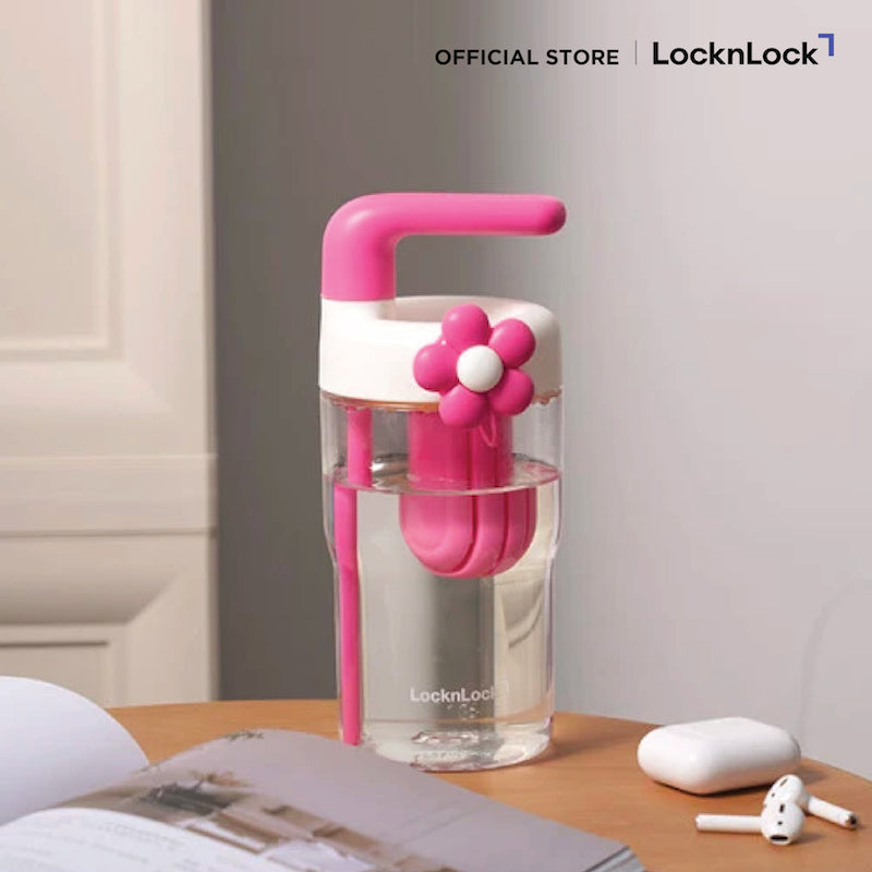 LocknLock แก้วน้ำพลาสติก 2 ชั้น พร้อมที่กรองชา Handy Infuser Bottle ความจุ 770ml. รุ่น ABF916