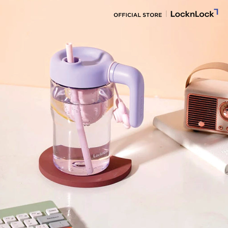 LocknLock แก้วน้ำพลาสติก 2 ชั้น พร้อมที่กรองชา Handy Infuser Bottle ความจุ 770ml. รุ่น ABF916