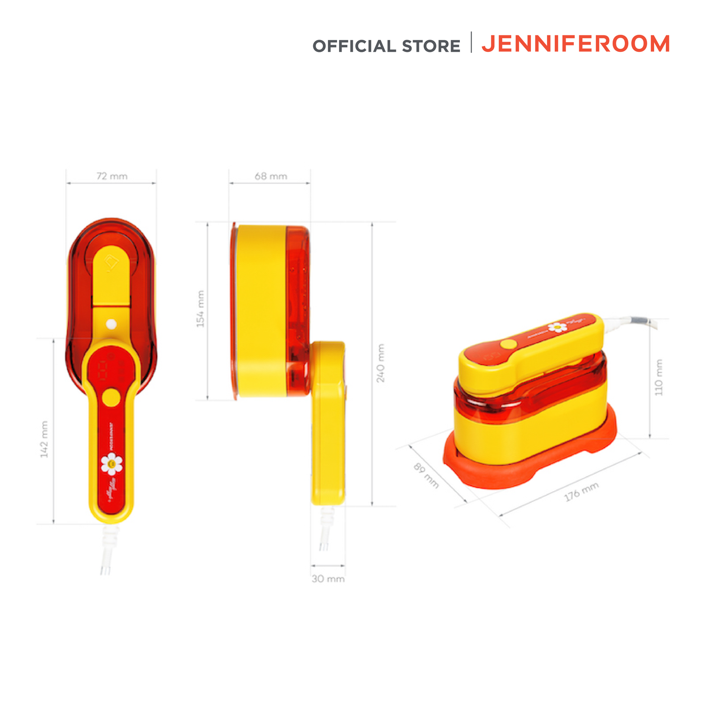 Jenniferoom x Wiggle Wiggle เตารีดไอน้ำ รุ่น JRGTH-SI1301OG-B