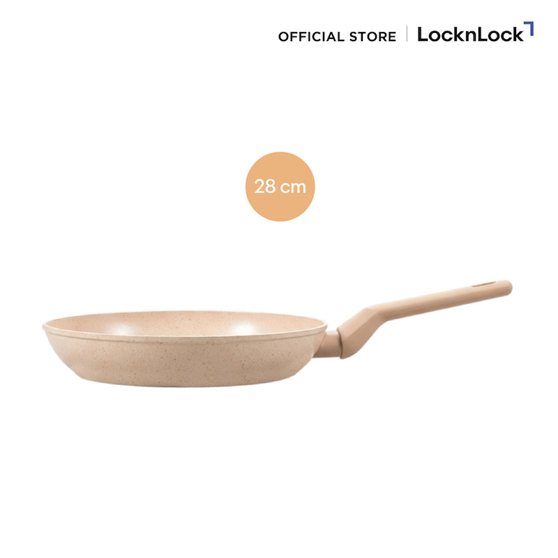 LocknLock กระทะเคลือบเซรามิกลายหินอ่อน รุ่น Marble Ceramic IH Cookware