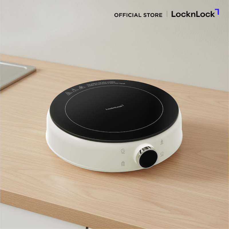 LocknLock เตาแม่เหล็กไฟฟ้า Mini Induction Cooker รุ่น EJI126IVY