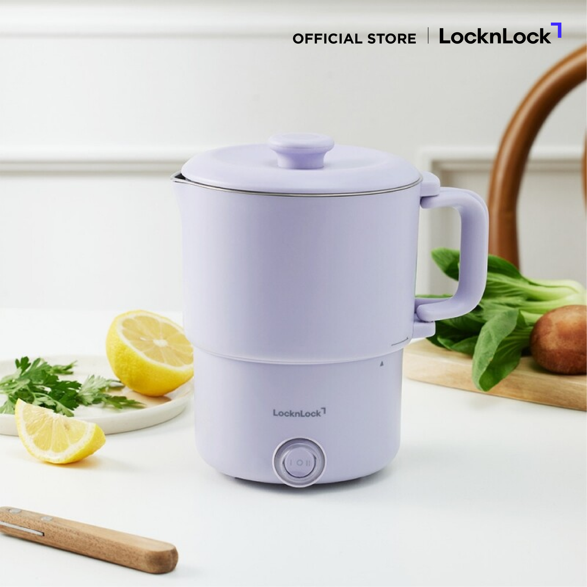 LocknLock หม้ออเนกประสงค์ All-Stainless Foldable Multi-Cooker Essentai ...