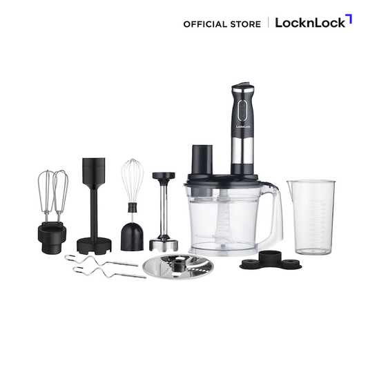 LocknLock เครื่องปั่นอเนกประสงค์ 12 ชิ้น Hand Blender 2 Speed รุ่น EJM556BLK