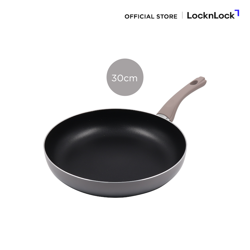 LocknLock กระทะก้นแบนเคลือบอะลูมิเนียม Grano IH Cookware ขนาด 30 cm. รุ่น CAF3072IH