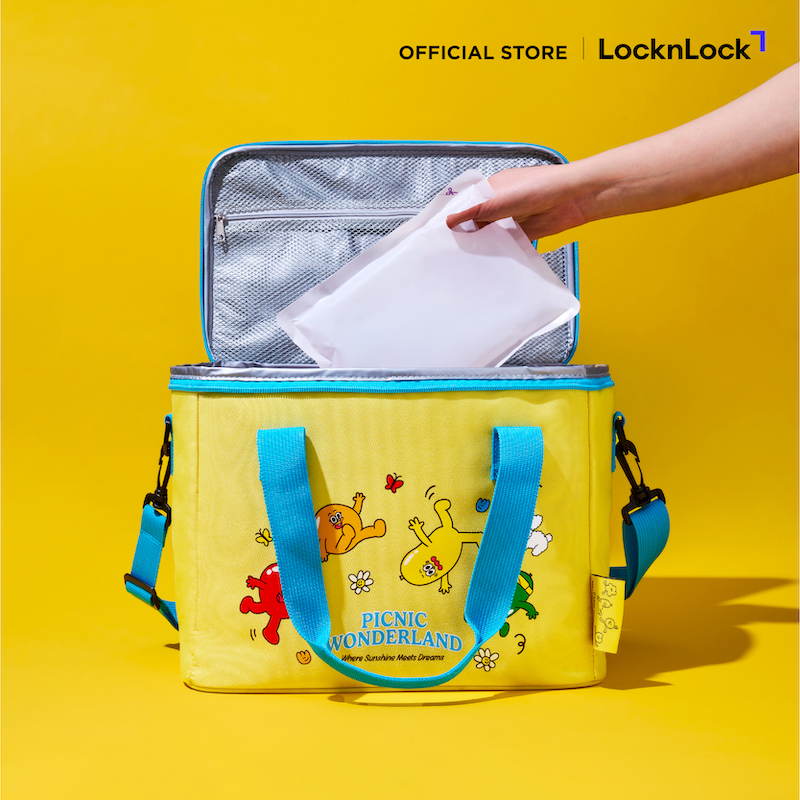 LocknLock กระเป๋าเก็บอุหณภูมิ Balloon Friends Cooler Bag รุ่น HWB557YEL_BF
