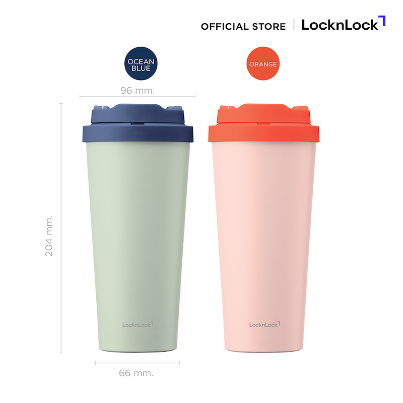 [จำหน่ายเฉพาะทางออนไลน์เท่านั้น!!] LocknLock แก้วน้ำเก็บอุณหภูมิ Energetic One Touch Tumbler ความจุ 550 ml. รุ่น LHC3249
