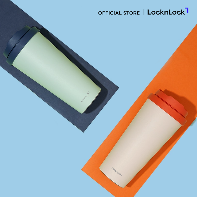 [จำหน่ายเฉพาะทางออนไลน์เท่านั้น!!] LocknLock แก้วน้ำเก็บอุณหภูมิ Energetic One Touch Tumbler ความจุ 550 ml. รุ่น LHC3249