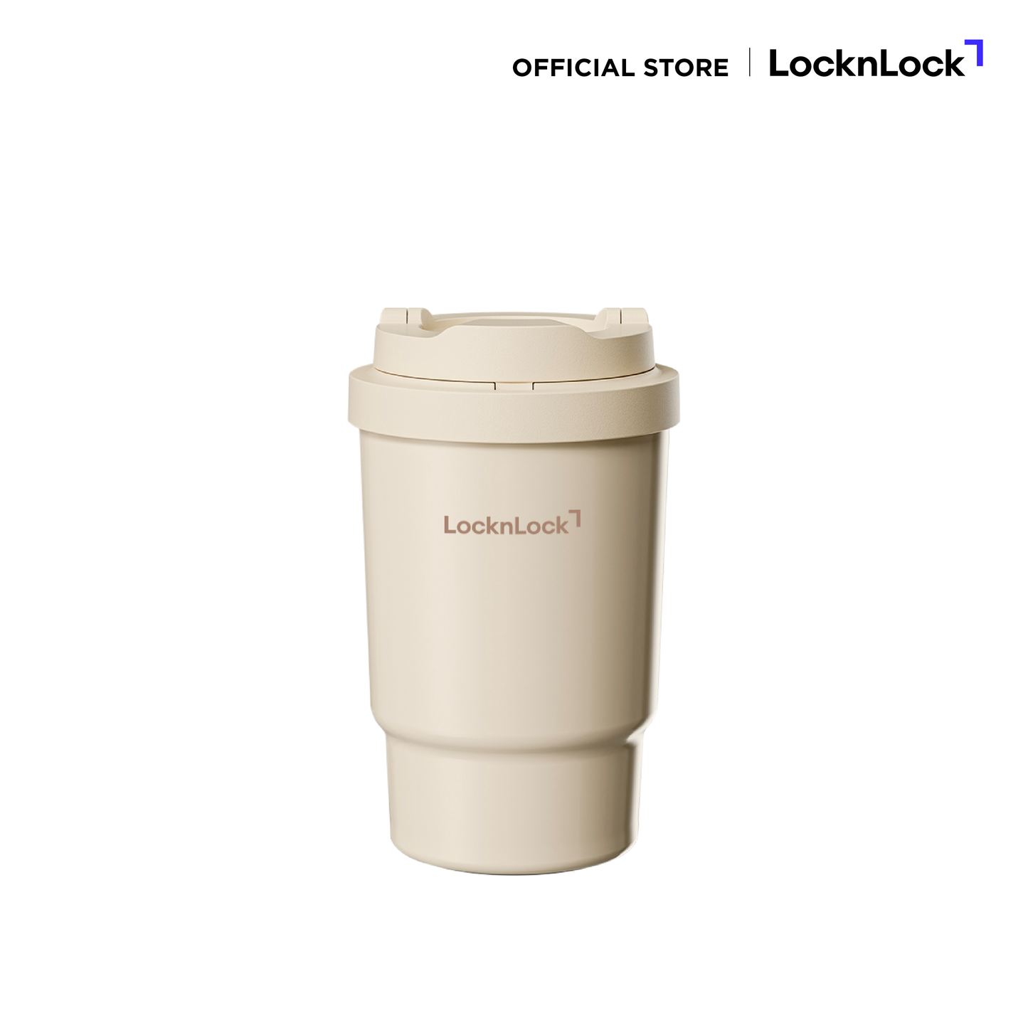 LocknLock แก้วเก็บอุณหภูมิเคลือบเซรามิก Coffee Ceramic Tumbler ความจุ 400ml. รุ่น LHC3340