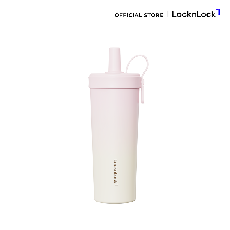 LocknLock แก้วชานมเคลือบเซรามิกเก็บอุณหภูมิ Ceramic Milk Tea Tumbler ความจุ 720ml. รุ่น LHC4369
