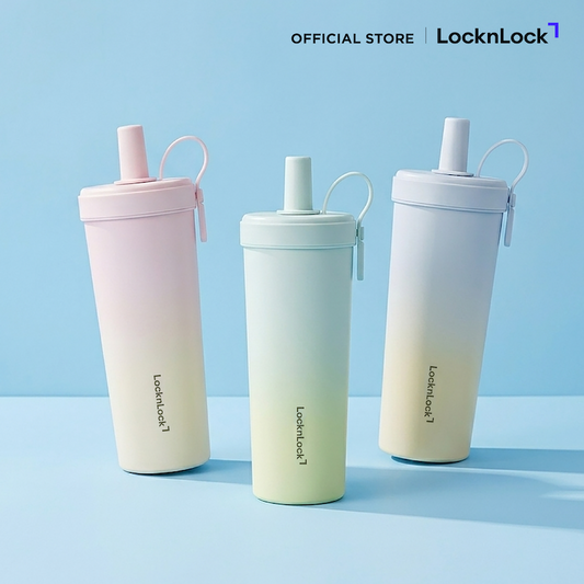LocknLock แก้วชานมเคลือบเซรามิกเก็บอุณหภูมิ Ceramic Milk Tea Tumbler ความจุ 720ml. รุ่น LHC4369
