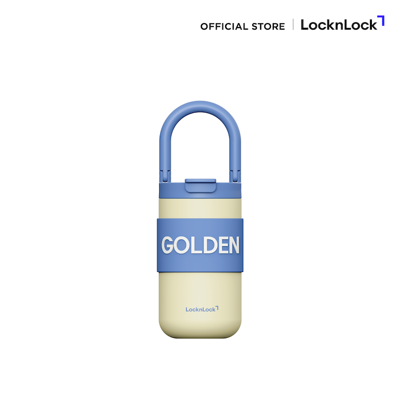 LocknLock แก้วเก็บอุณหภูมิ Fold Grip Tumbler ความจุ 420ml. รุ่น LHC4435