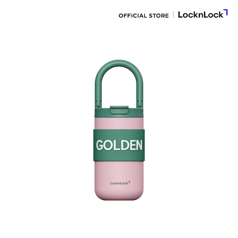 LocknLock แก้วเก็บอุณหภูมิ Fold Grip Tumbler ความจุ 420ml. รุ่น LHC4435
