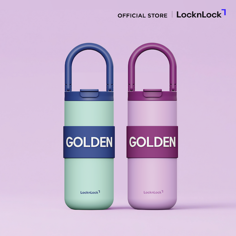 LocknLock แก้วเก็บอุณหภูมิ Fold Grip Tumbler ความจุ 550ml. รุ่น LHC4436