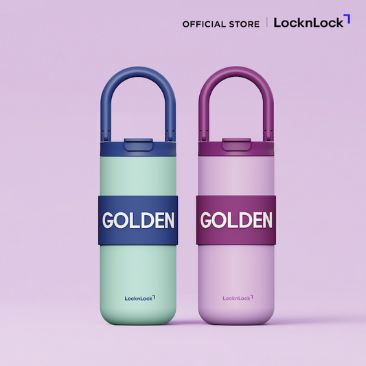 LocknLock แก้วเก็บอุณหภูมิ Fold Grip Tumbler ความจุ 550ml. รุ่น LHC4436