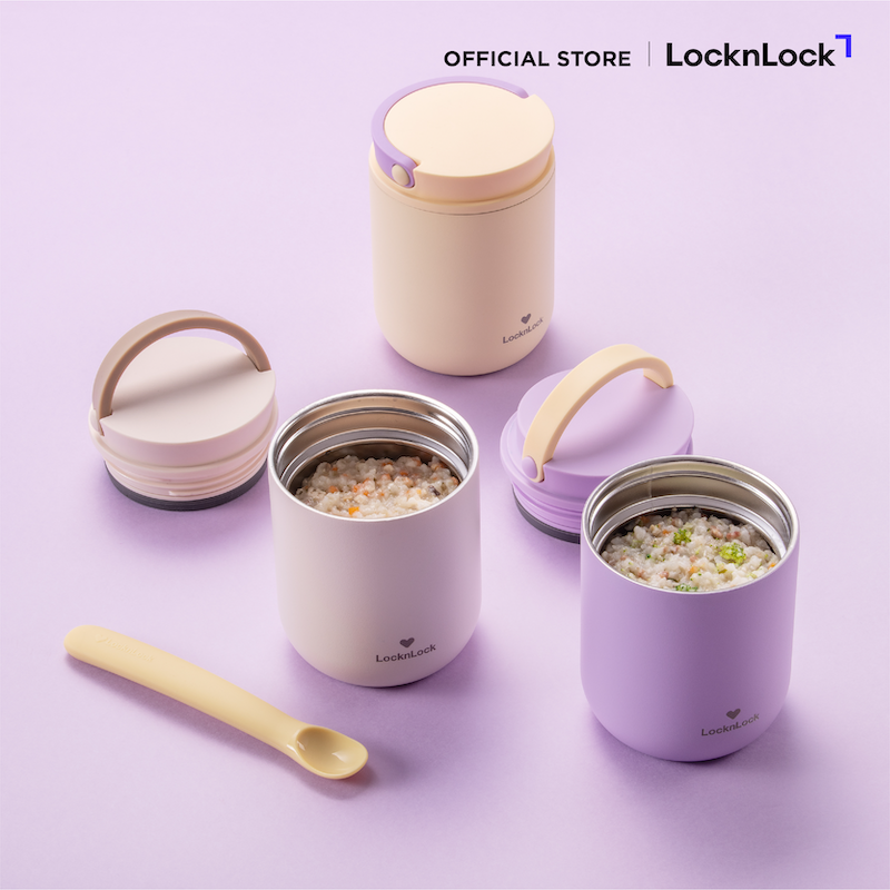 LocknLock กระติกใส่อาหารเก็บอุณหภูมิ Little LUV Food Jar 300ml. รุ่น LHC8045