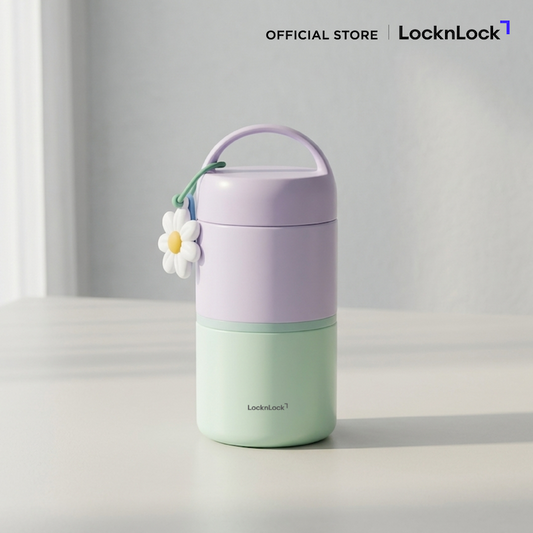 LocknLock ปิ่นโตเก็บอุณหภูมิสุญญากาศ 2 ชั้น New Tower Vacuum Lunch Box รุ่น LHC8055VOL