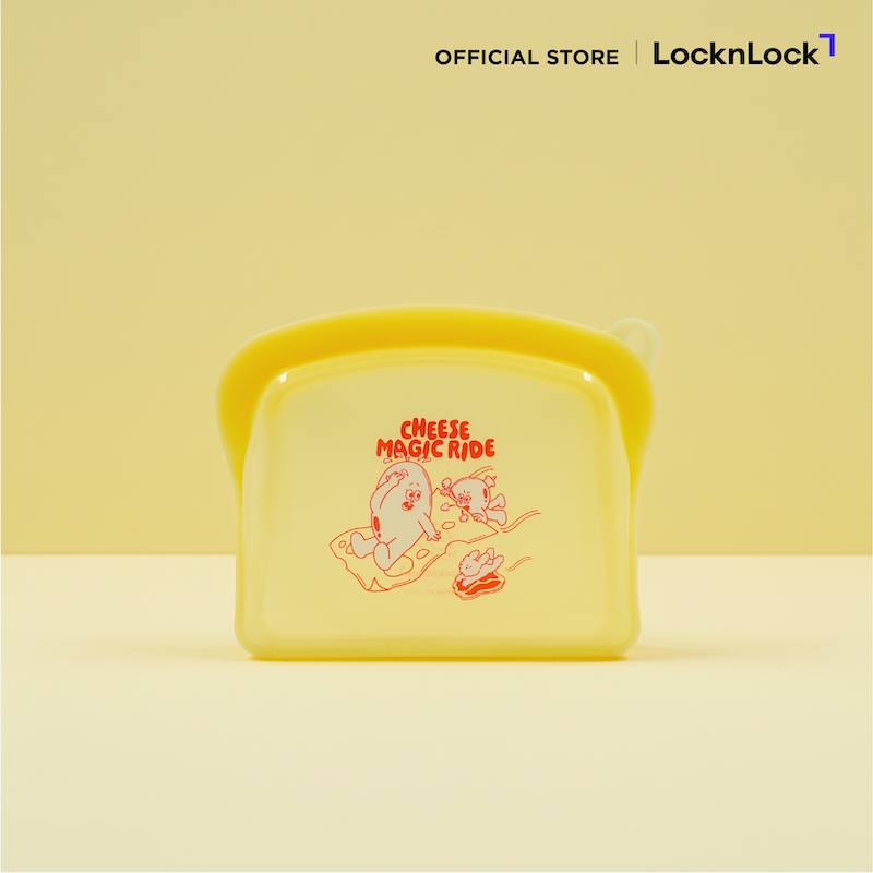 LocknLockn ถุงซิปล็อกซิลิโคน Balloon Friends Silicone Zipper Bag - รุ่น LWP618 / LWP619PIK / LWP620BLU