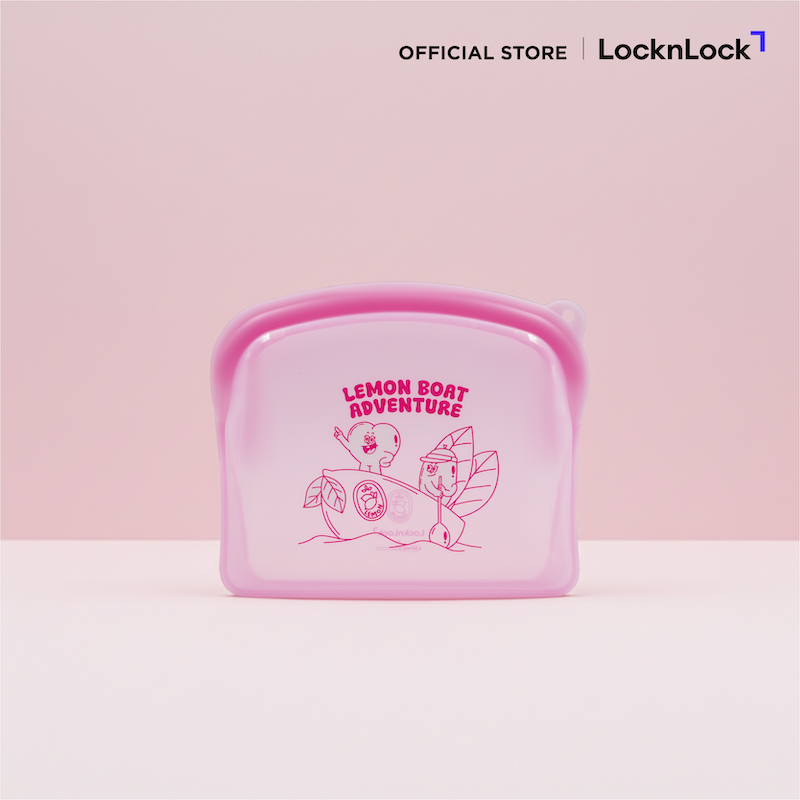 LocknLockn ถุงซิปล็อกซิลิโคน Balloon Friends Silicone Zipper Bag - รุ่น LWP618 / LWP619PIK / LWP620BLU