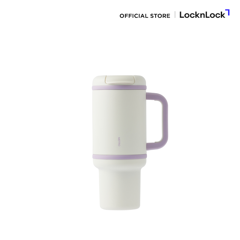 LocknLock แก้วน้ำเก็บอุณหภูมิ Metro Perfect Seal King Tumbler ความจุ 820 ml. รุ่น LHC4410WHT