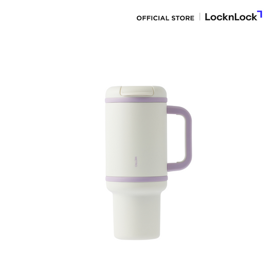 LocknLock แก้วน้ำเก็บอุณหภูมิ Metro Perfect Seal King Tumbler ความจุ 820 ml. รุ่น LHC4410WHT