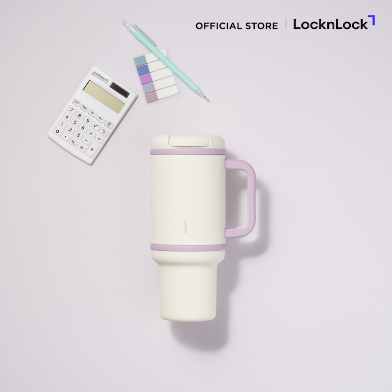 LocknLock แก้วน้ำเก็บอุณหภูมิ Metro Perfect Seal King Tumbler ความจุ 820 ml. รุ่น LHC4410WHT