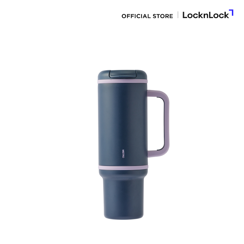 LocknLock แก้วน้ำเก็บอุณหภูมิ Metro Perfect Seal King Tumbler ความจุ 1.1 L. (1,100 ml.) รุ่น LHC4411NVY