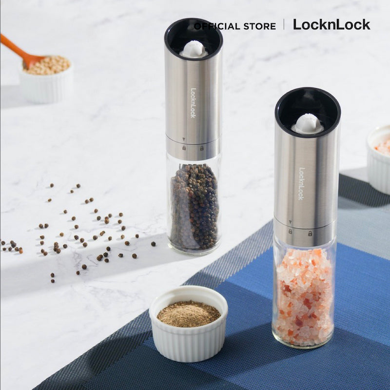 LocknLock เครื่องบดเกลือและพริกไทยอัตโนมัติ Gravity Salt & Pepper Grinder 170 ml. - CKO117