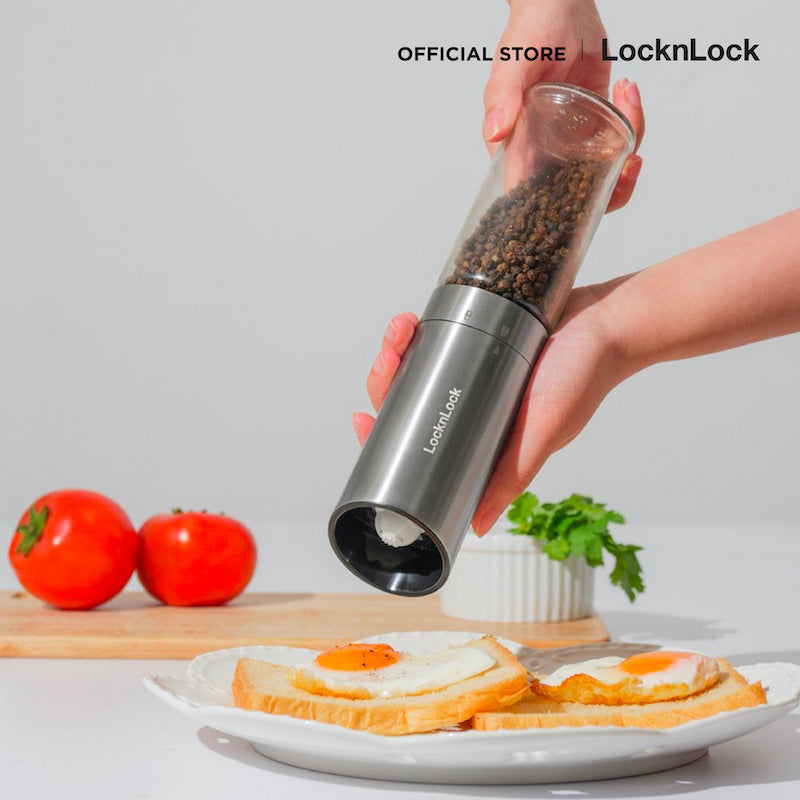 LocknLock เครื่องบดเกลือและพริกไทยอัตโนมัติ Gravity Salt & Pepper Grinder 170 ml. - CKO117