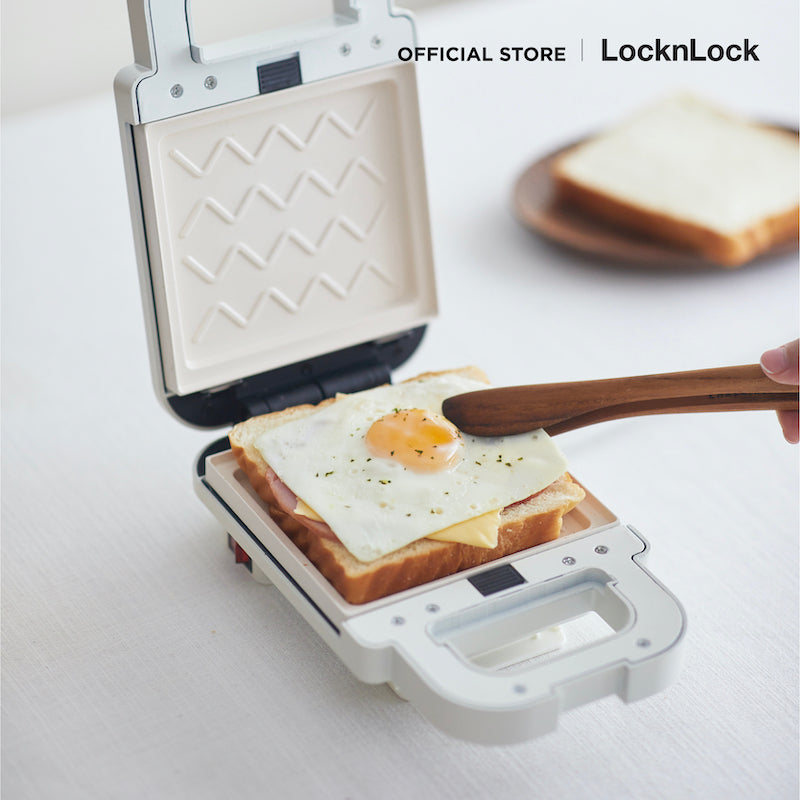 LocknLock เครื่องทำแซนวิช และ วาฟเฟิล Sanwich Maker - EJB126IVY