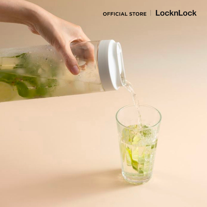 LocknLock กระบอกน้ำพลาสติก ฝาสไลด์ Slide Open Bottle 1.2 L - HAP823