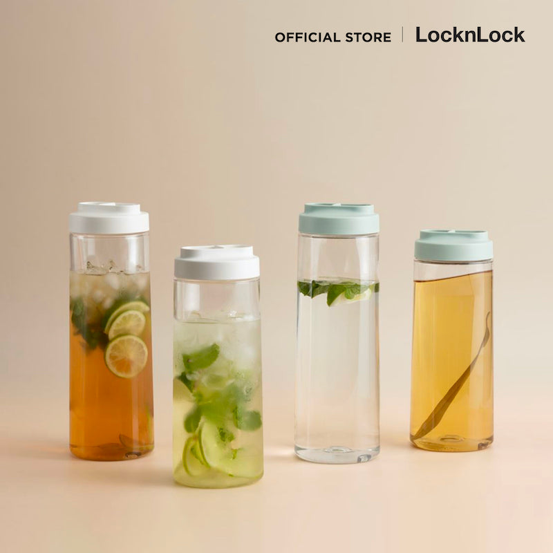 LocknLock กระบอกน้ำพลาสติก ฝาสไลด์ Slide Open Bottle 1.2 L - HAP823