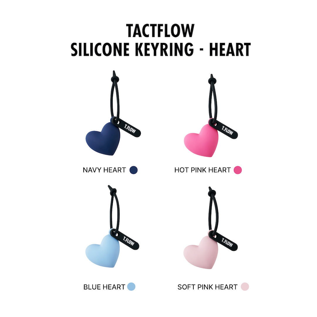 TACTFLOW พวงกุญแจซิลิโคน Silicone Keyring รุ่น HEART (TFC100)