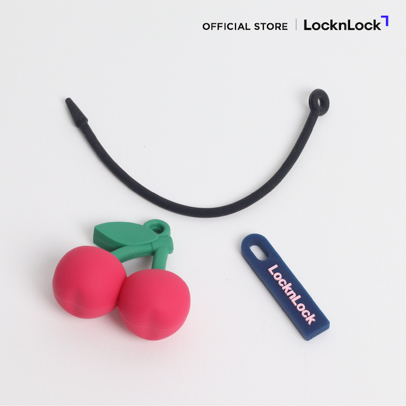 LocknLock อุปกรณ์ตกแต่งขวดน้ำ หรือ กระเป๋า รูป Cherry - TLL098PIK
