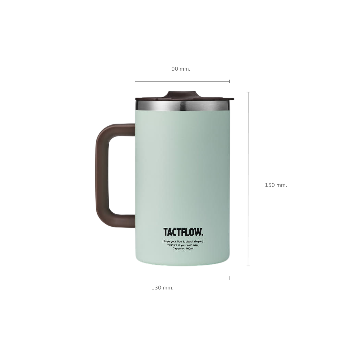 TACTFLOW แก้วน้ำเก็บอุณหภูมิ Mug Tumbler 700ml. รุุ่น TFB201 - TFB206