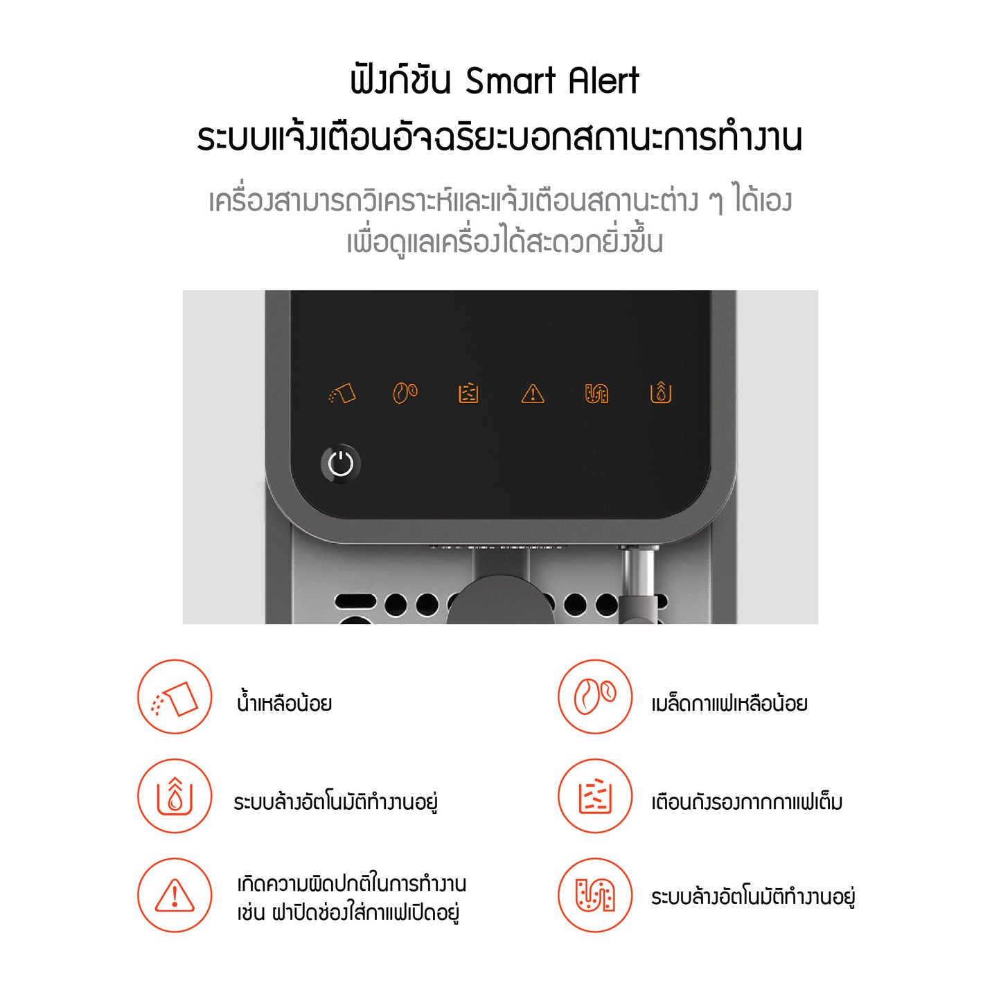 Jenniferoom Coffee Machine Steam Latte Pro (ตีฟองนม) รุ่น JRTH-SEM0212WH