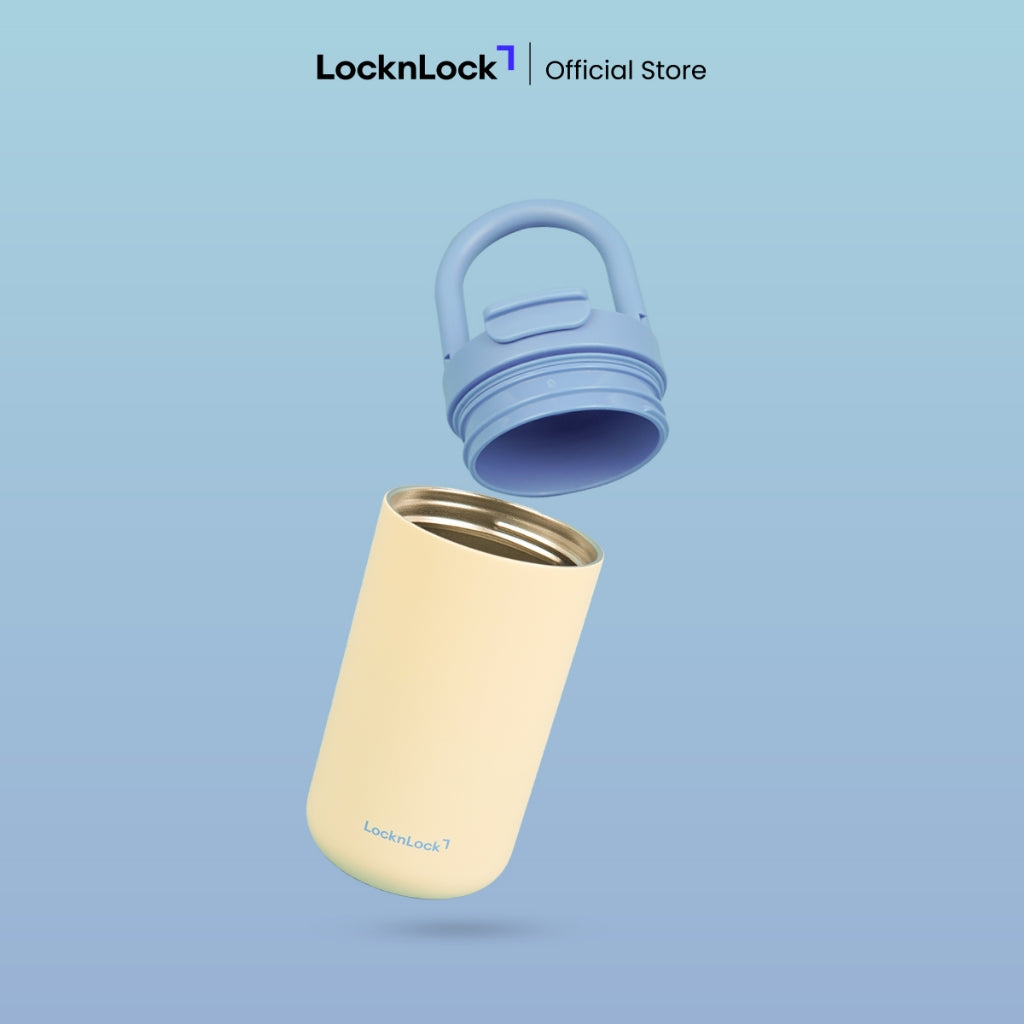 LocknLock แก้วเก็บอุณหภูมิ Fold Grip Tumbler ความจุ 420ml. รุ่น LHC4435
