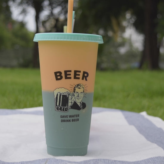 แก้วน้ำ Color Change Cup 4 beer