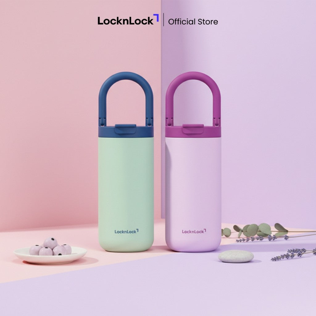 LocknLock แก้วเก็บอุณหภูมิ Fold Grip Tumbler ความจุ 550ml. รุ่น LHC4436