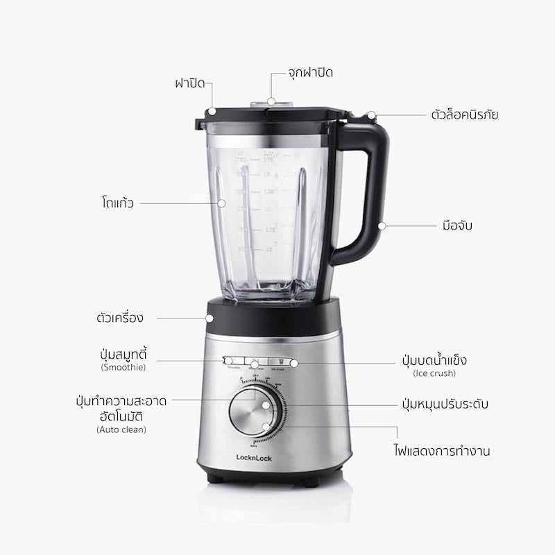 เครื่องปั่นความเร็วสูง LocknLock Ultra High Speed Blender 8