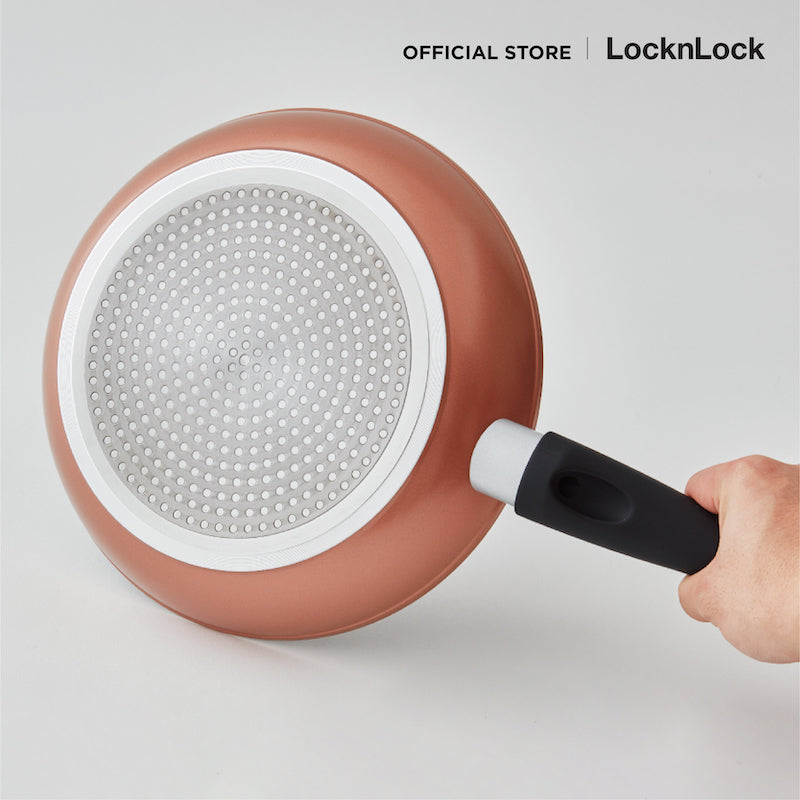 LocknLock Rose Gold Fry Pan IH 24 cm. - CAF2404