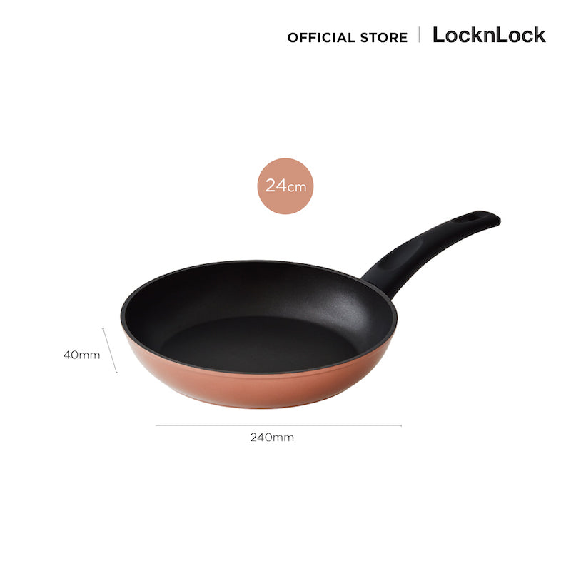 LocknLock Rose Gold Fry Pan IH 24 cm. - CAF2404