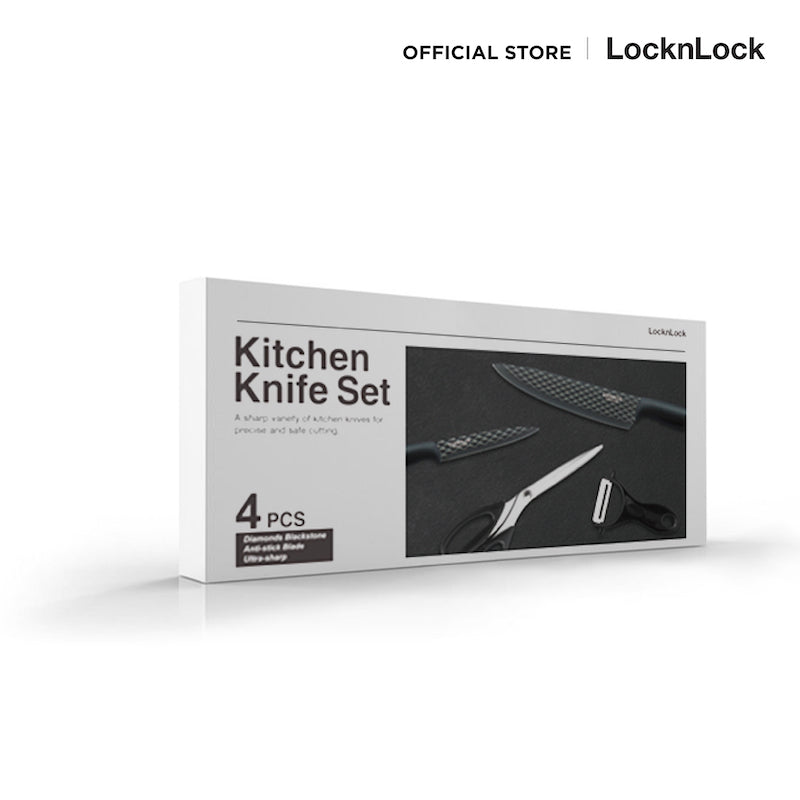 LocknLock Knife Set 4 pcs. - CKK103S4BLK