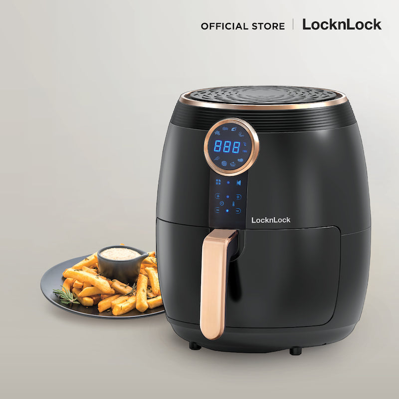 หม้อทอดไฟฟ้าไร้น้ำมัน LocknLock Digital Eco-Fryer 4 L. รุ่น EJF376 ...