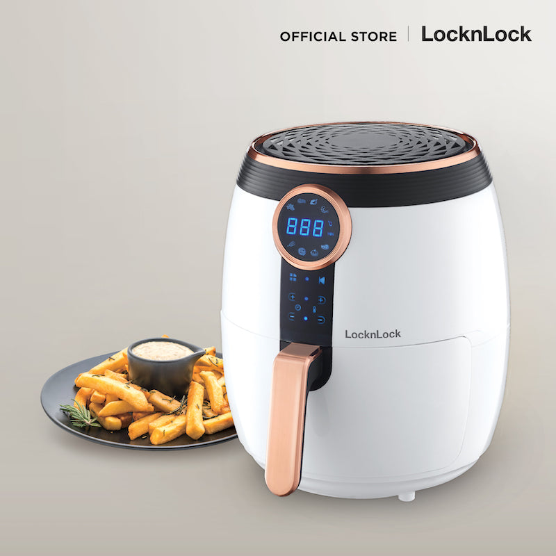 หม้อทอดไฟฟ้าไร้น้ำมัน LocknLock Digital Eco-Fryer 4 L. รุ่น EJF376 ...