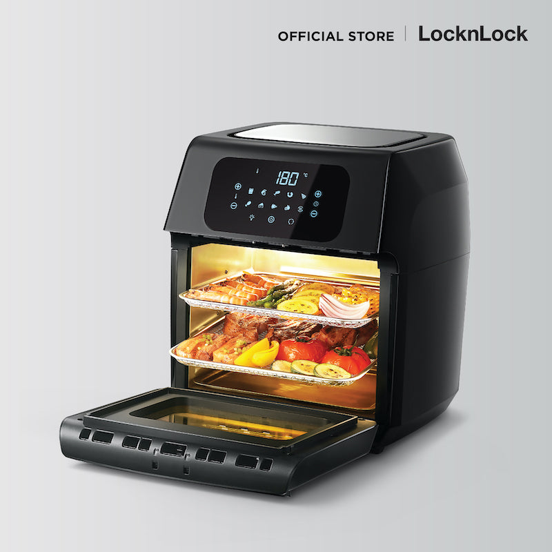หม้อทอดไร้น้ำมัน Locknlock Air Fryer Oven 12 L. รุ่น Ejf696Blk – Locknlock  Thailand