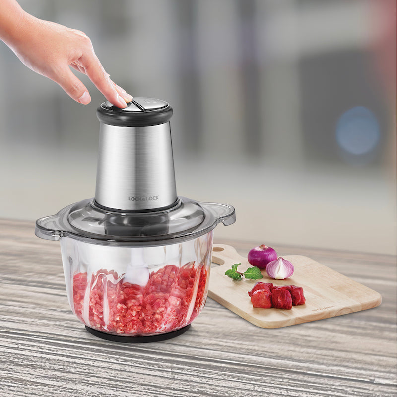 เครื่องบดสับอาหาร LocknLock Meat Chopper Multifunction 2.4 L ...
