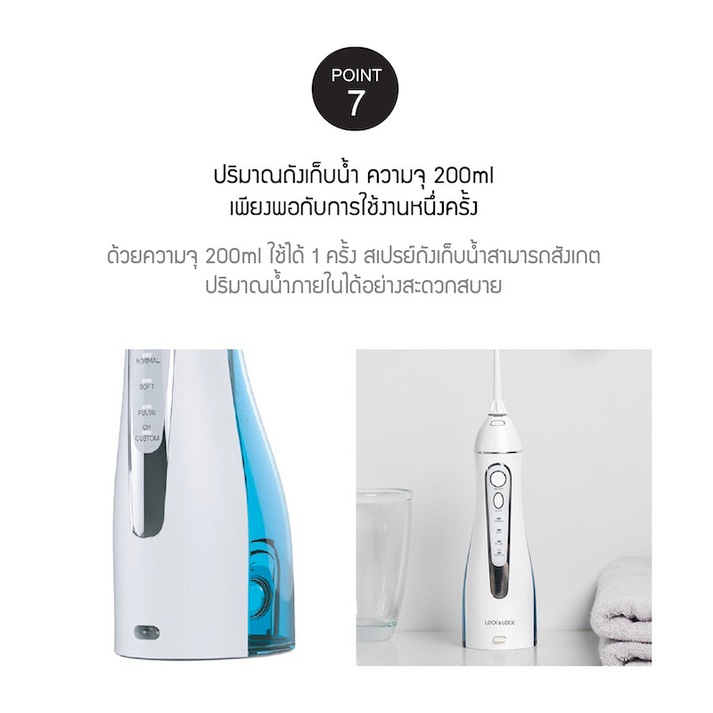 LocknLock Cordless Oral Irrigator - ENR156BLU