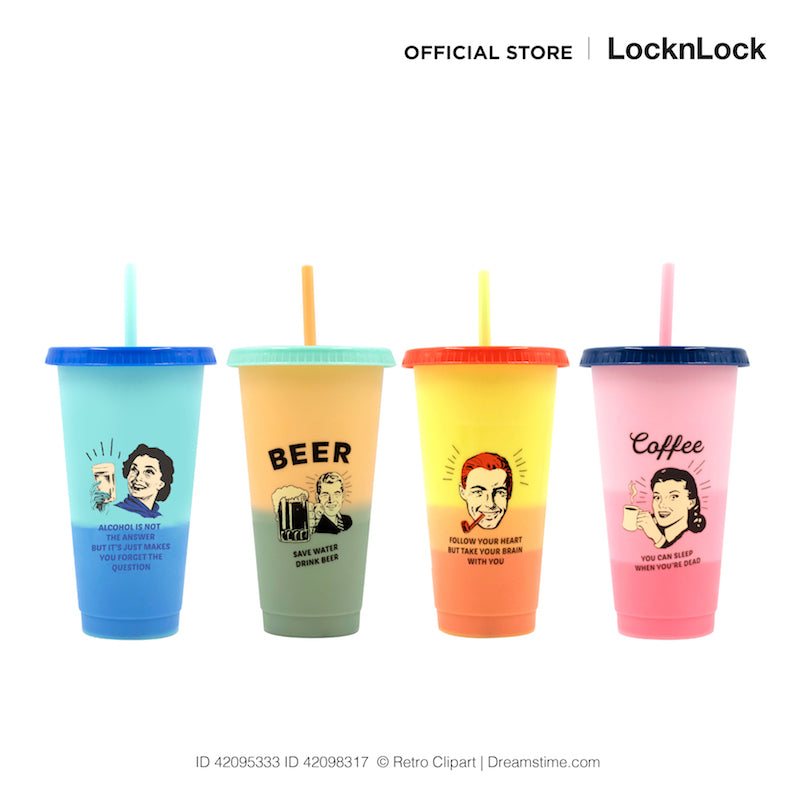 LocknLock แก้วน้ำ Color Change Cup 4 - HAP007S4 – LocknLock Thailand