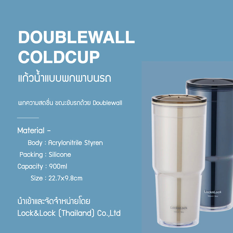 แก้วน้ำ 2 ชั้น Double Wall Cup detail