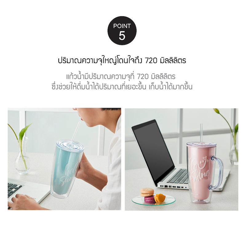 LocknLock Doublewall Coldcup 720 ml. - HAP503